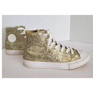 Converse Gold Glitter Kids Sneakers